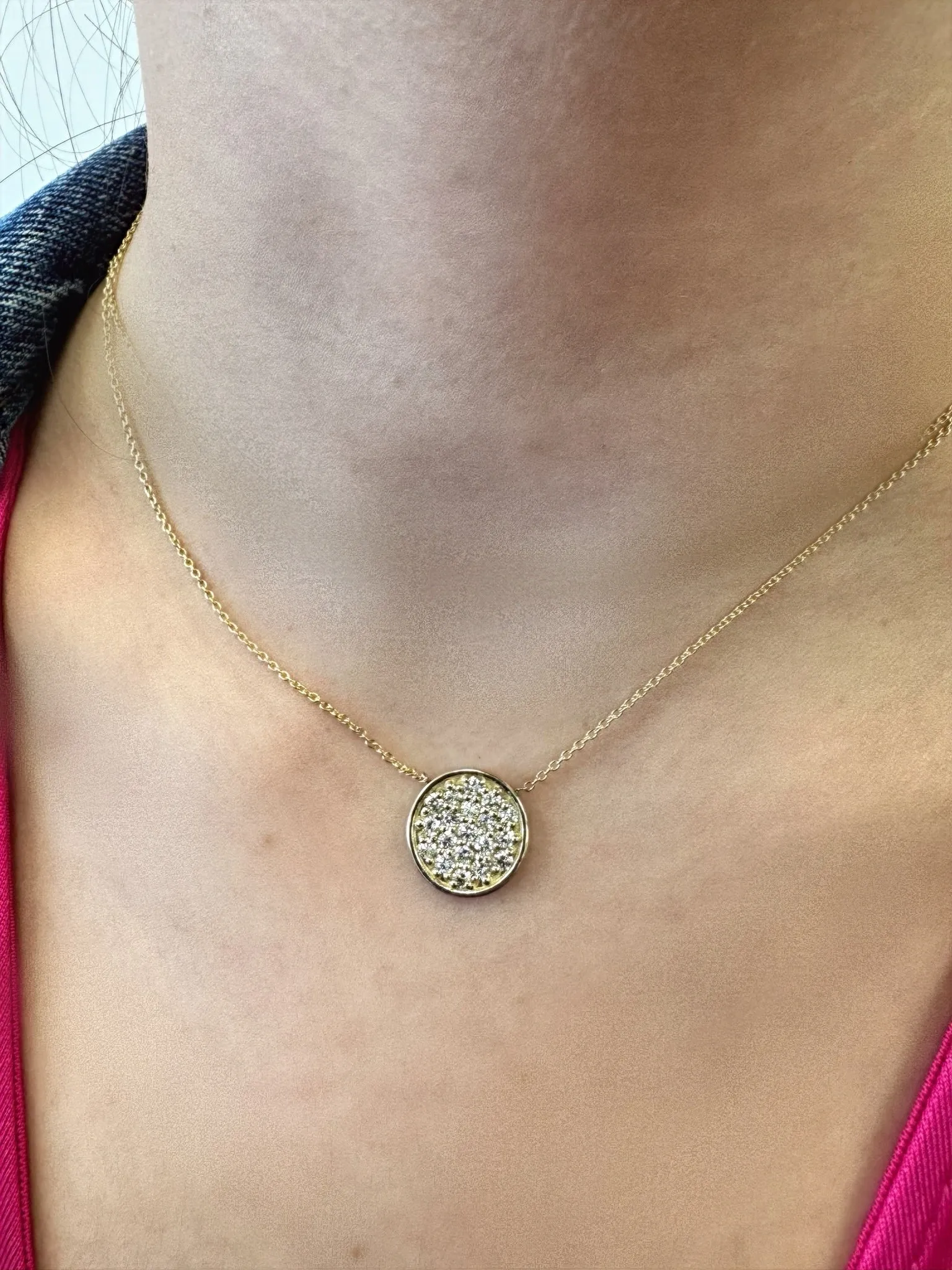 1/3 Carat TW Diamond Circle Pendant Necklace