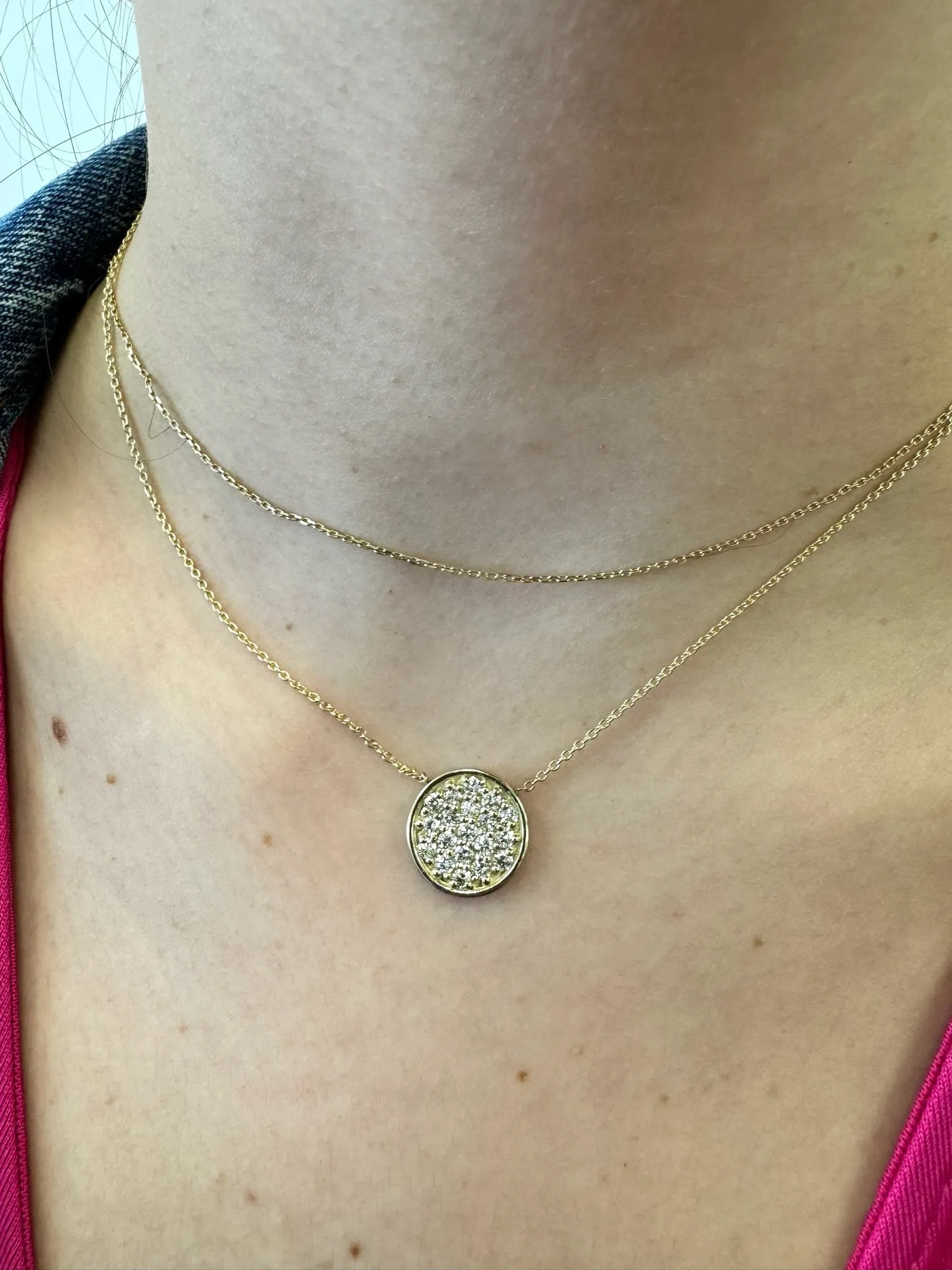1/3 Carat TW Diamond Circle Pendant Necklace
