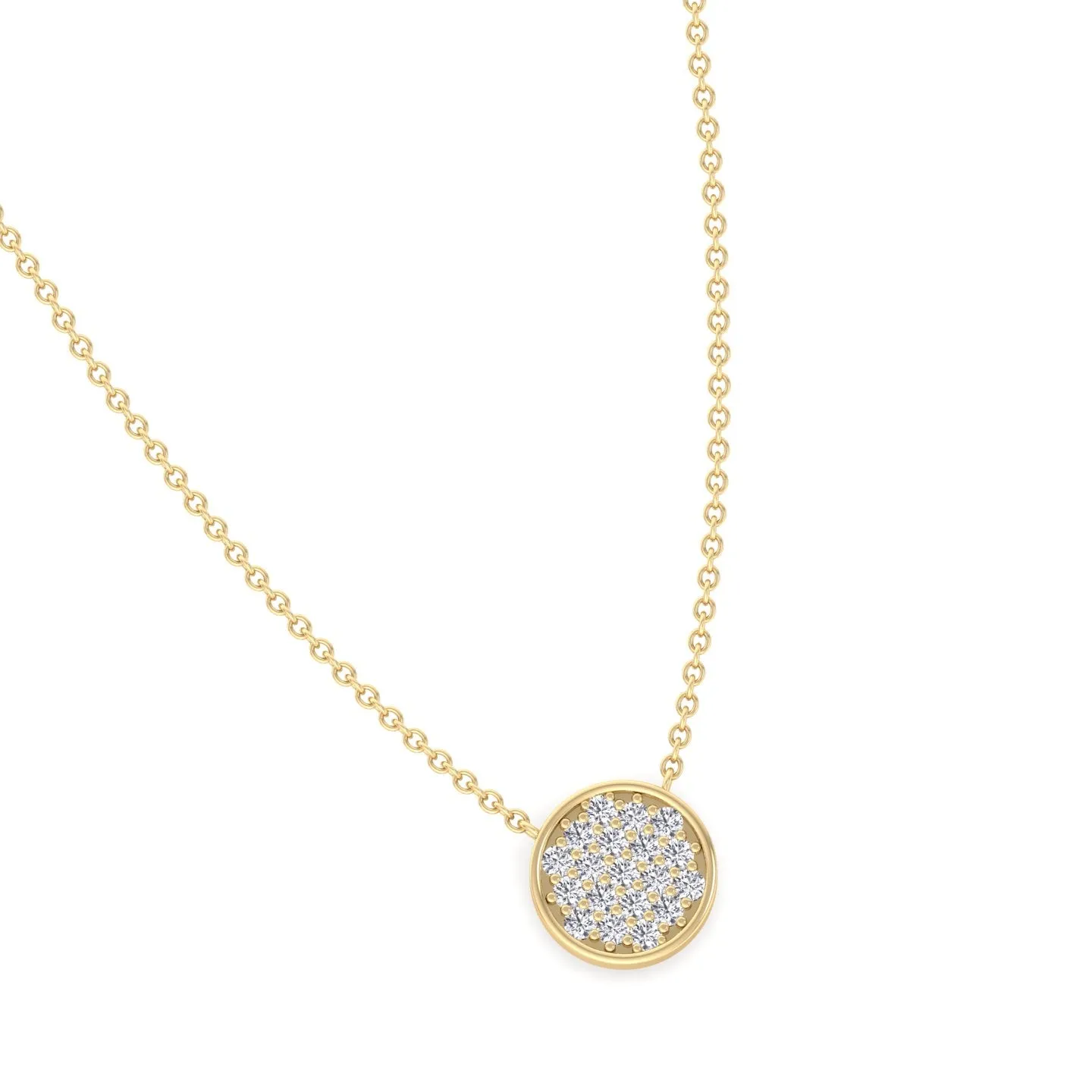 1/3 Carat TW Diamond Circle Pendant Necklace
