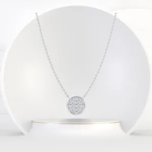 1/3 Carat TW Diamond Circle Pendant Necklace