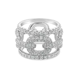 14K Bold Open Diamond Ring