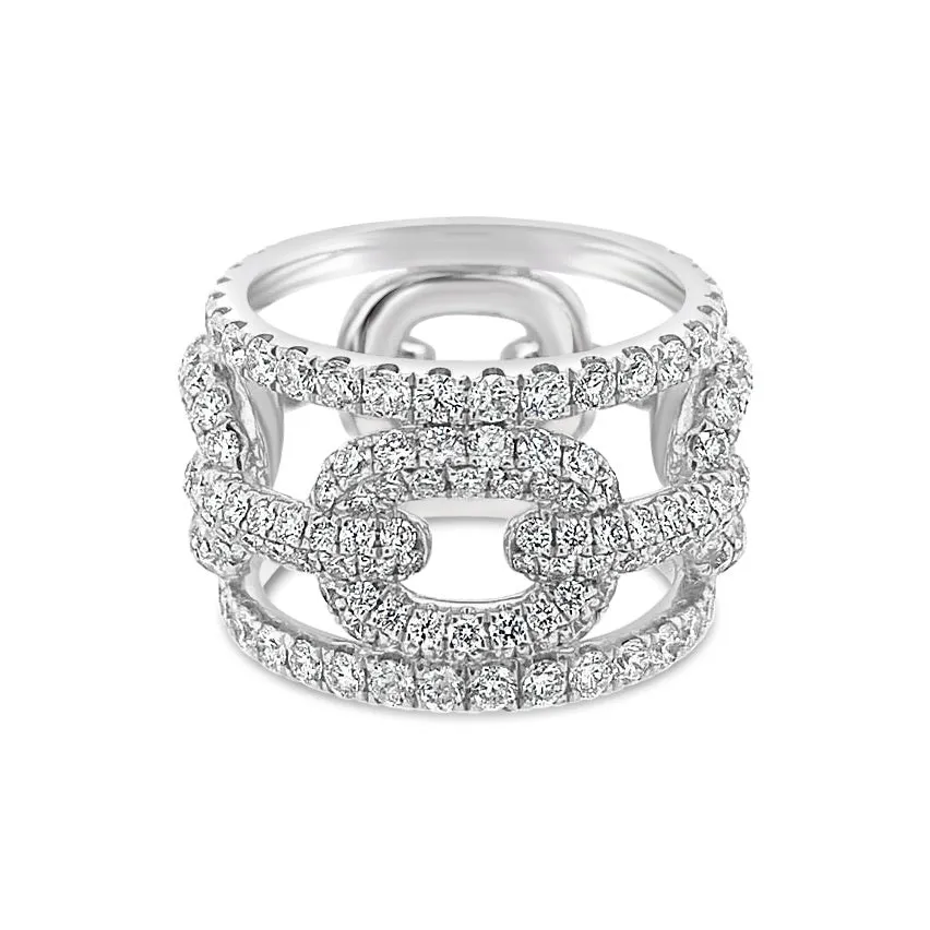 14K Bold Open Diamond Ring