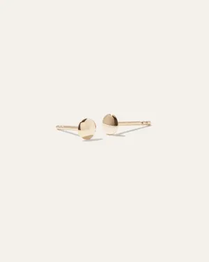 14k Gold Dot Studs