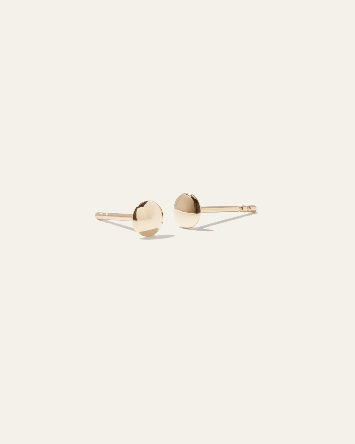 14k Gold Dot Studs