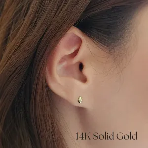 14K Petite Teardrop Earrings