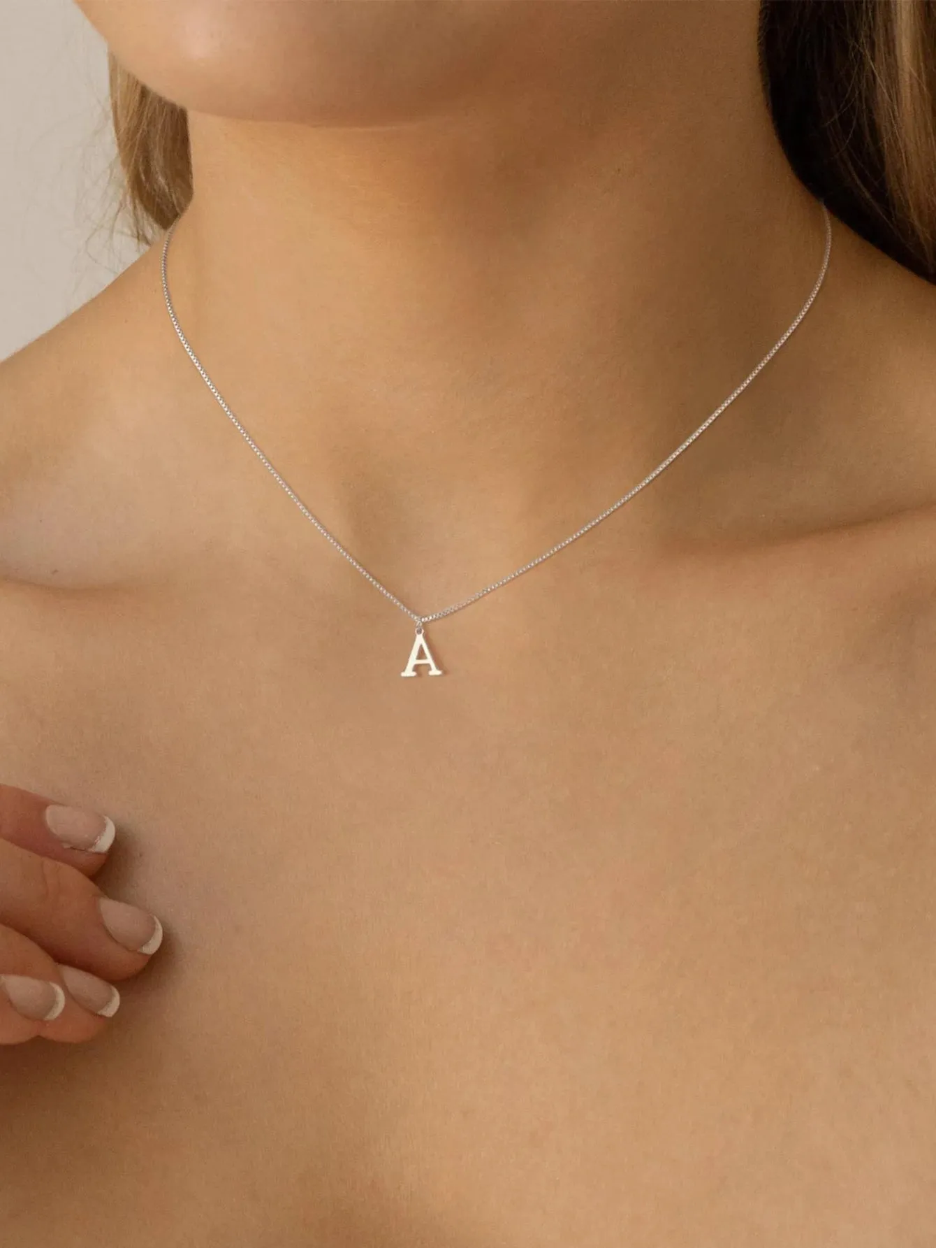 1pc Name Initial Necklace For Women Stainless Steel Jewelry Simple A-Z Alphabet Pendants Choker Letter Necklaces Fashion Party G