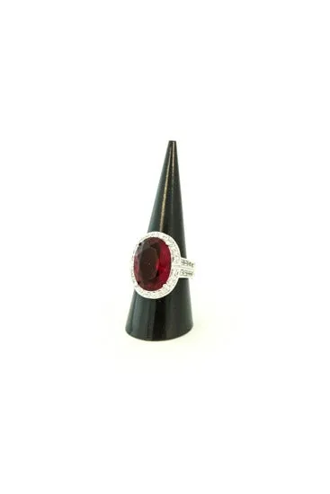 1" W x 1"D x 2 1/4"H  Black Acrylic Ring Holder