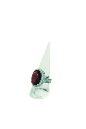 1"W x 1"D x 2 1/4"H Clear Acrylic Ring Holder