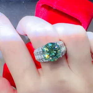 925 Sterling Silver 5 Carat Moissanite Ring