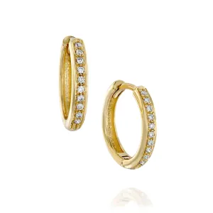 Adrian diamonds hoop earrings