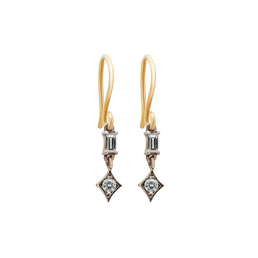 Albert diamond dangle earrings