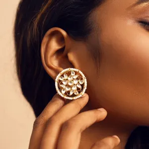 Amara Moisaanite Circle Studs