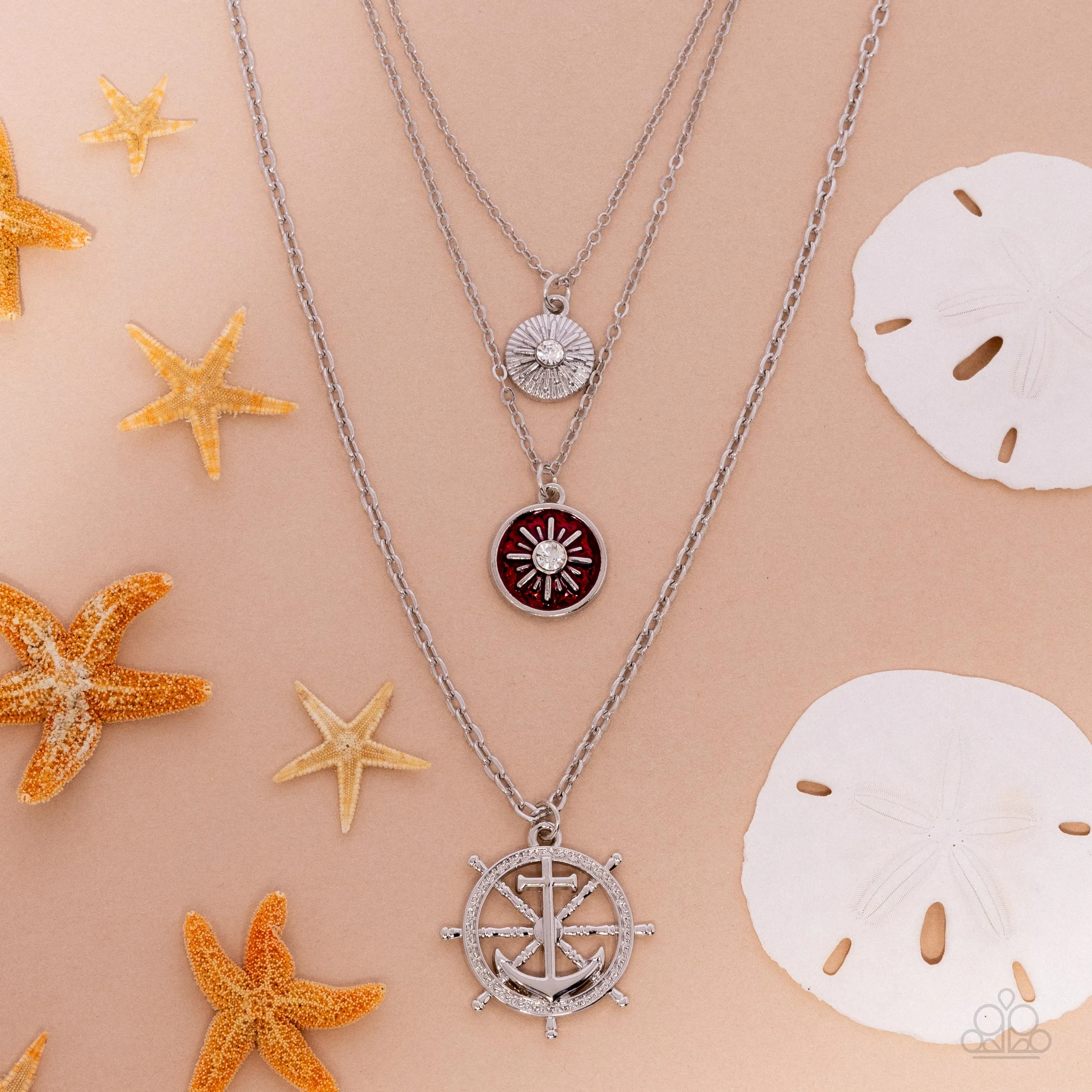 Anchor Arrangement Red-Necklace
