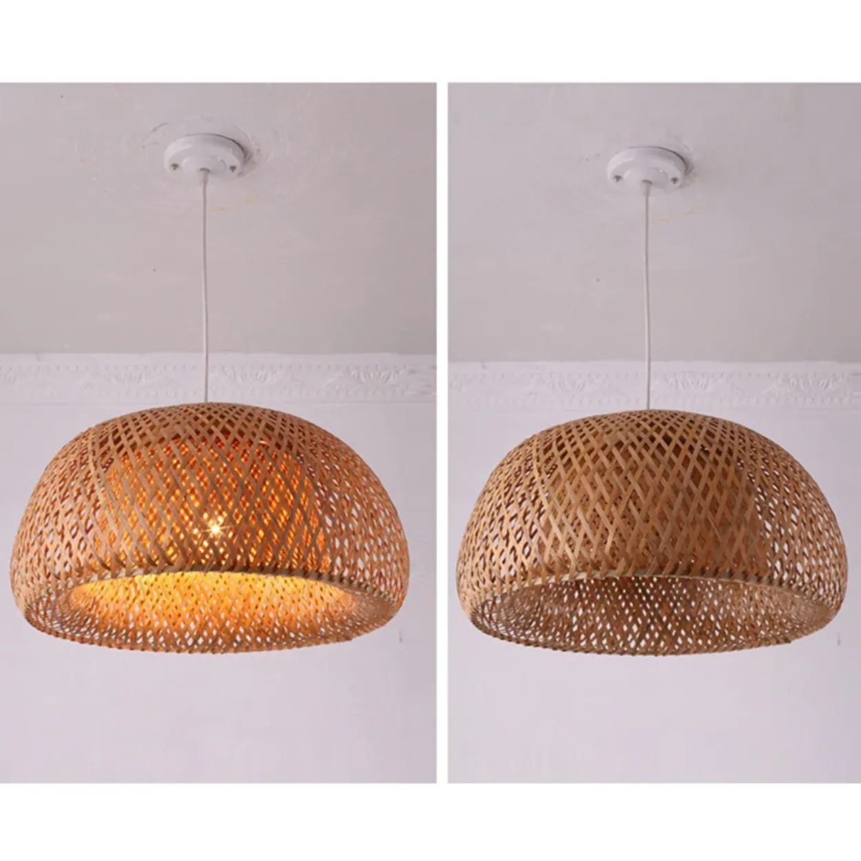 ANKUR ZANE CANE MESH PENDANT LIGHT