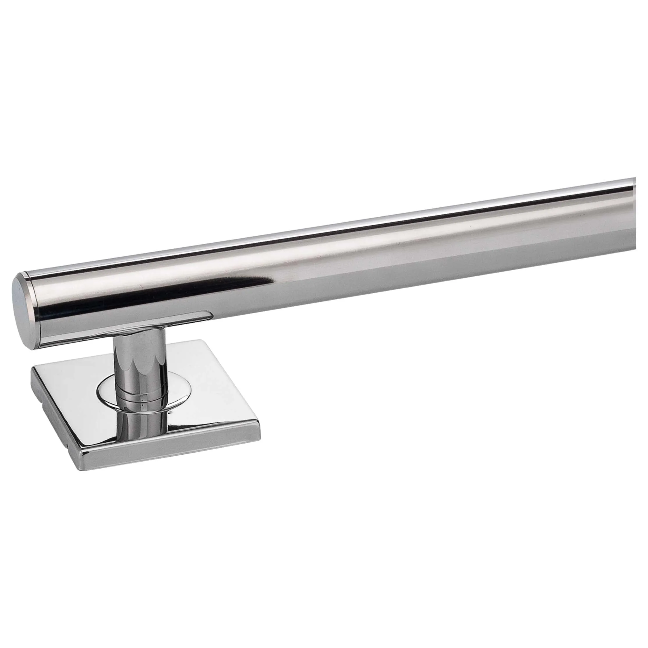 Bathroom Grab Bar, Contemporary, Square Escutcheon, 24 In. X 1 1/4 In.
