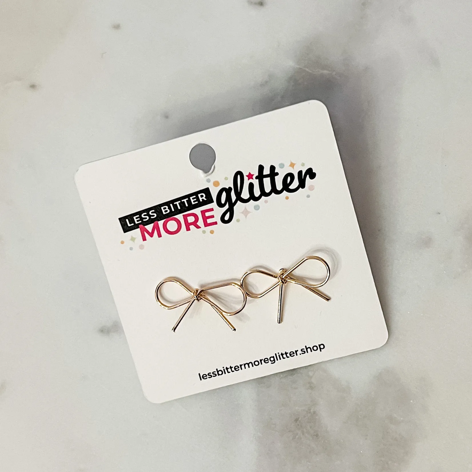 Beautiful   Unique Bow Stud Earrings