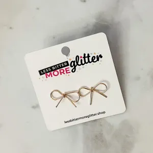 Beautiful   Unique Bow Stud Earrings