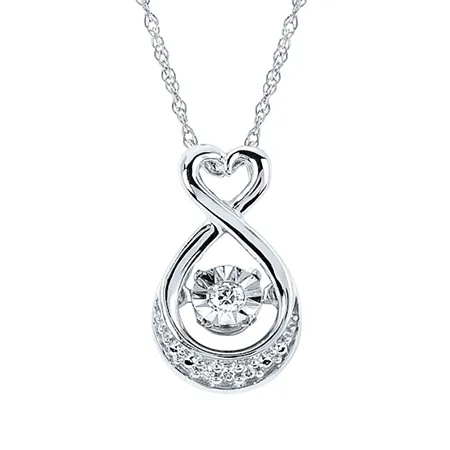 Ben Garelick Shimmering Diamond Heart Teardrop Pendant