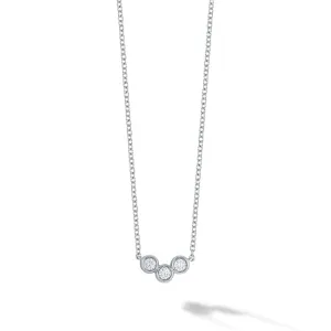 Birks Iconic White Gold and Diamond Splash Pendant Necklace