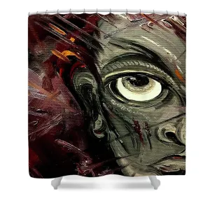 Boy Hell Half - Shower Curtain