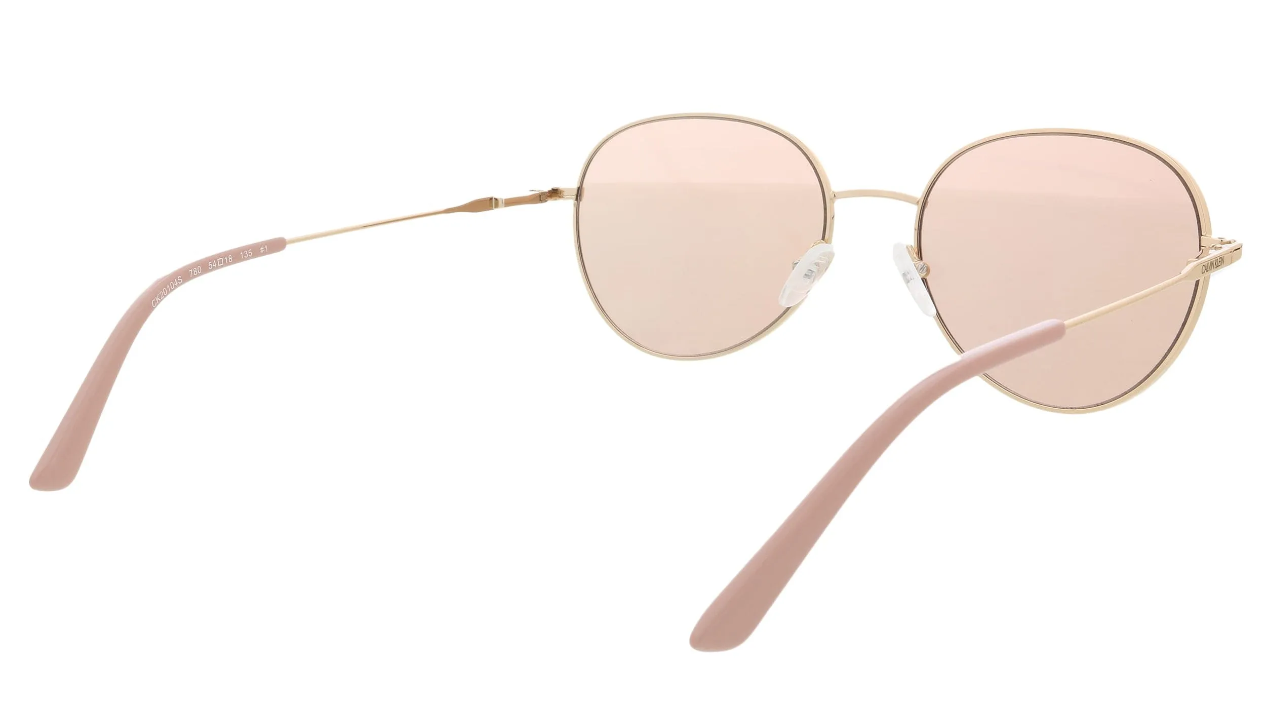Calvin Klein CK20104S 41746 Rose Gold Round Sunglasses