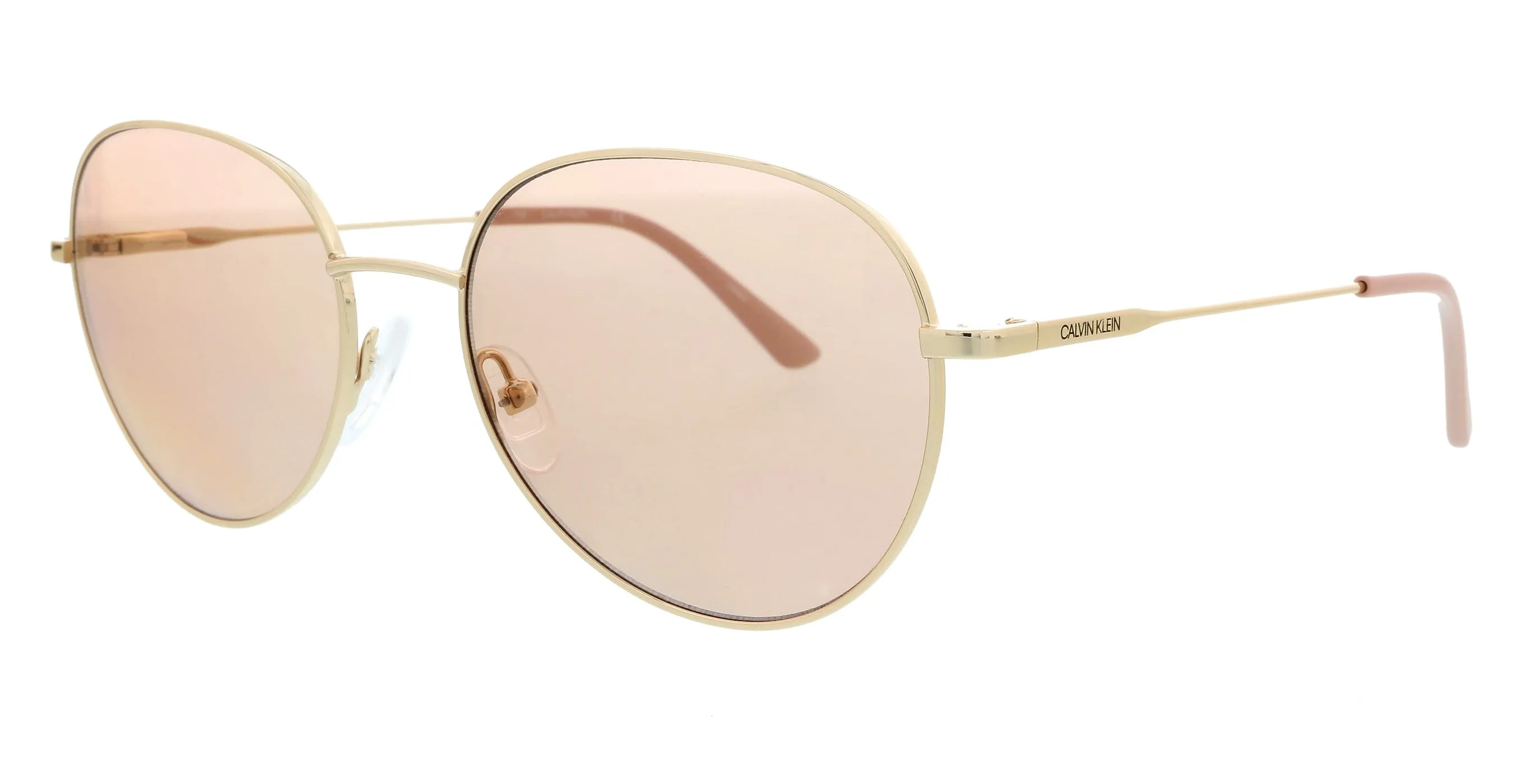 Calvin Klein CK20104S 41746 Rose Gold Round Sunglasses