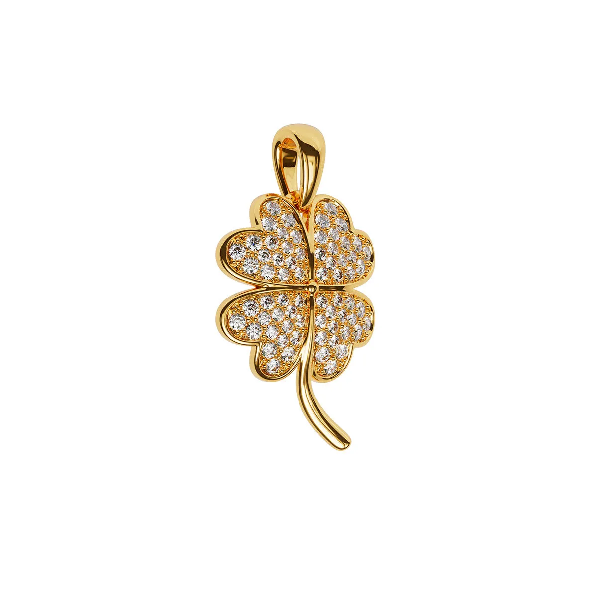 Clover Pavé Necklace