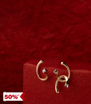 Contemporary Twisted Studs (Brass)