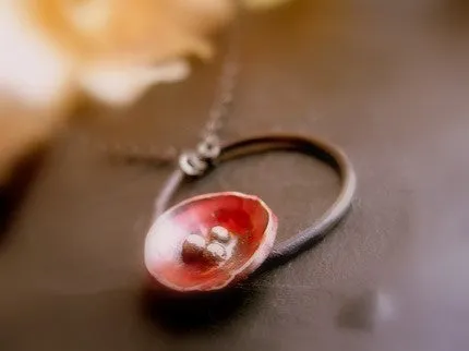 Copper Poppy Karma Necklace
