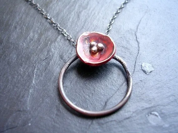 Copper Poppy Karma Necklace