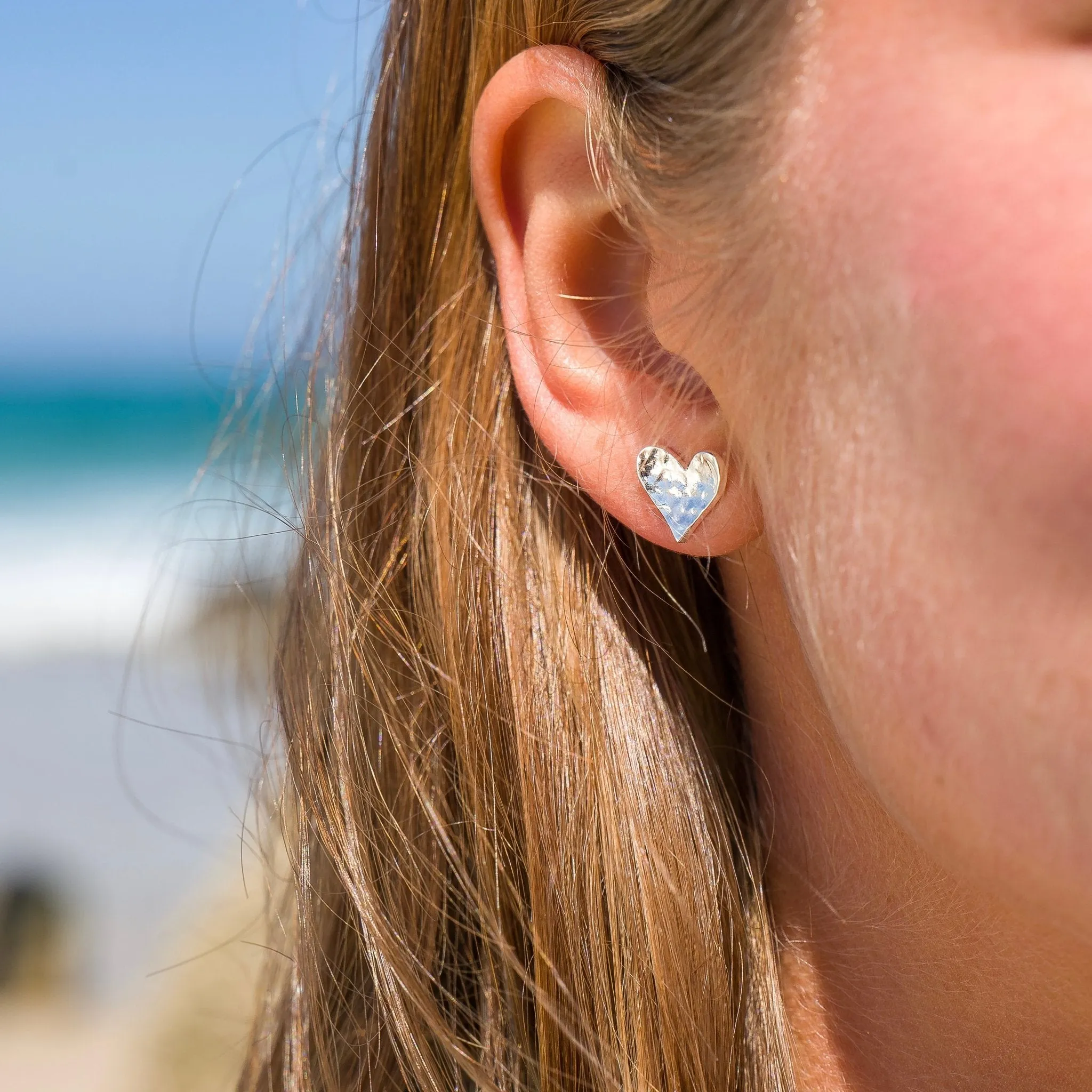 Cornish Heart Studs