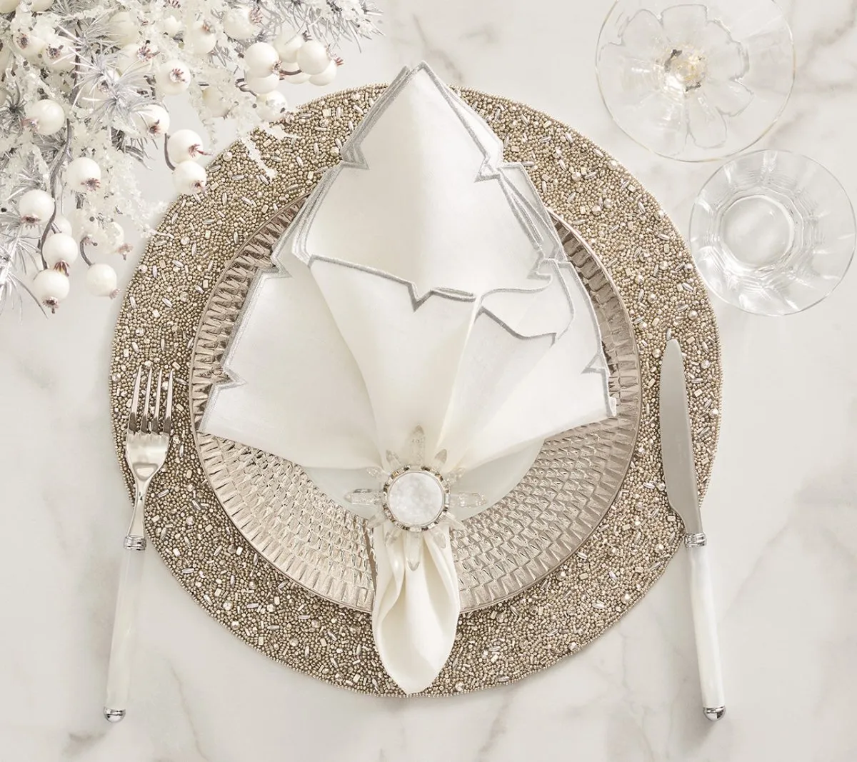 Coronet Napkin Rings, Set of 4 in a Gift Box