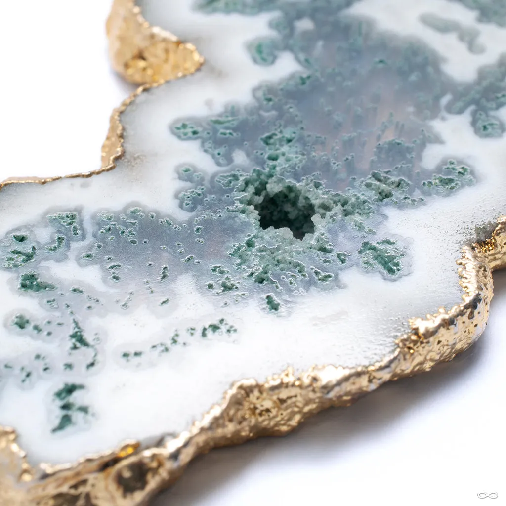 Crossover with Elongated Green Tree Agate from Oracle