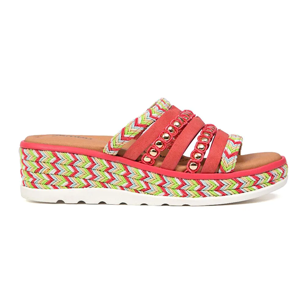 Dahlia Slide Wedge Sandals