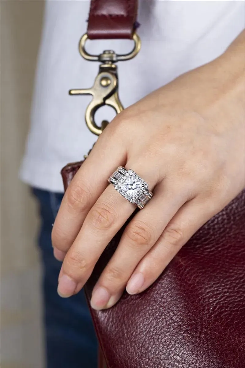 Dazzling Carat Zircon Ring