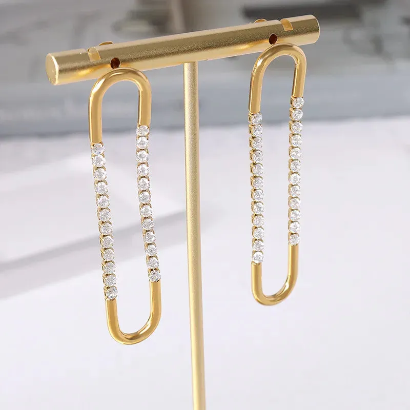 Dazzling Long Dangling Earrings