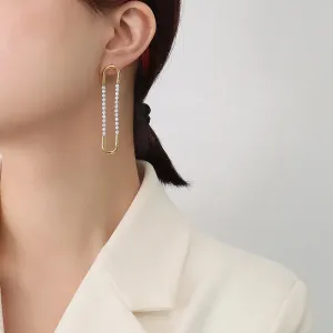 Dazzling Long Dangling Earrings
