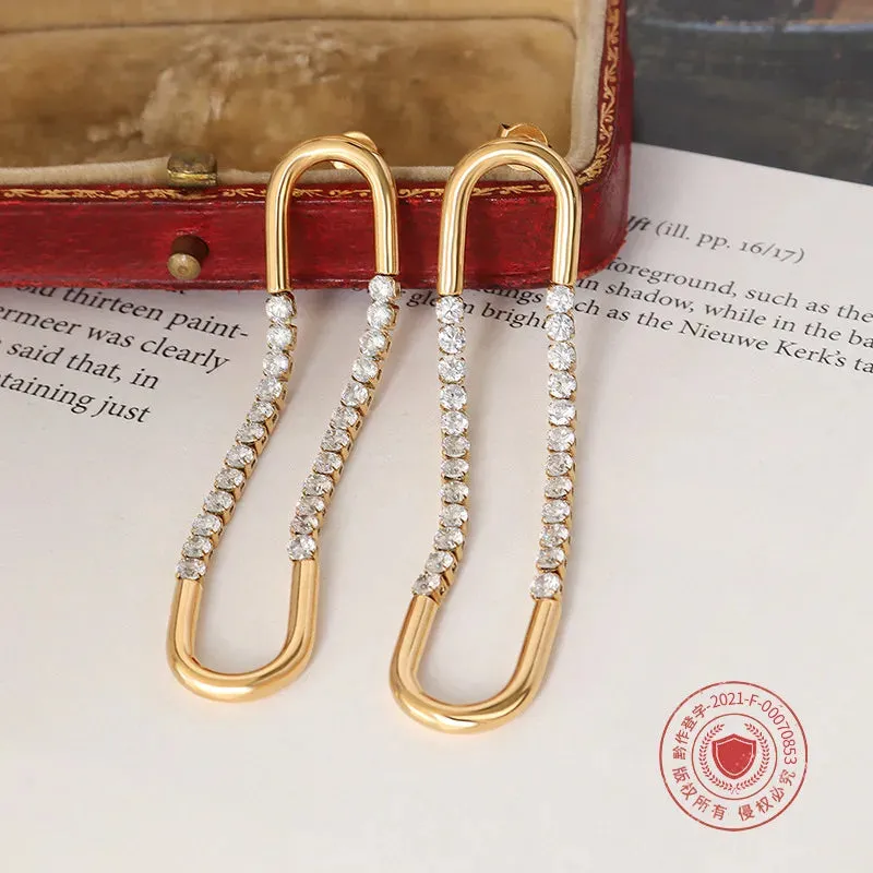 Dazzling Long Dangling Earrings