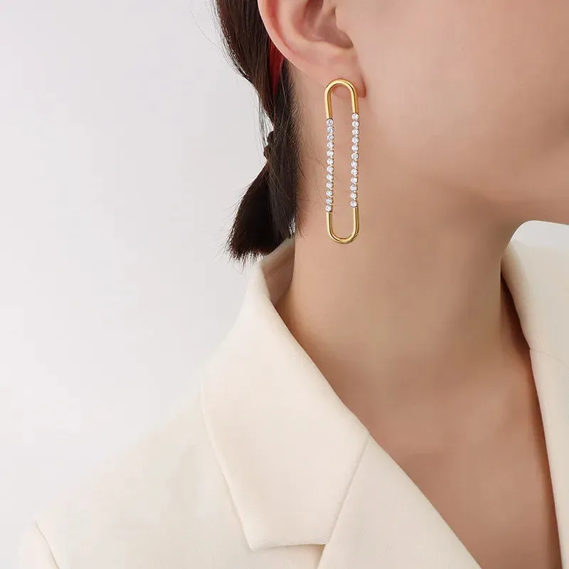 Dazzling Long Dangling Earrings