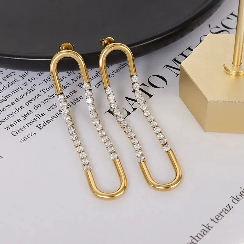 Dazzling Long Dangling Earrings