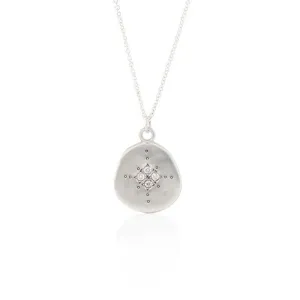 Diamond Organic Four Star Pendant Necklace