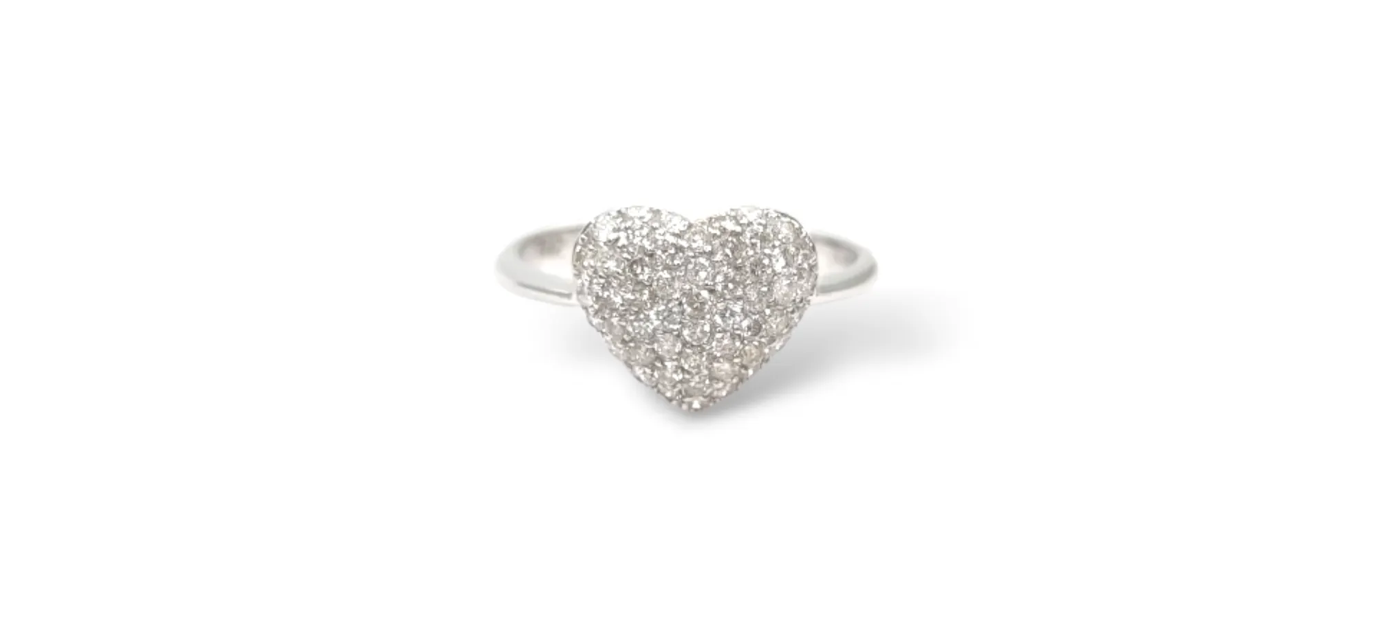 Diamond Ring in 18K White Gold 2.512g