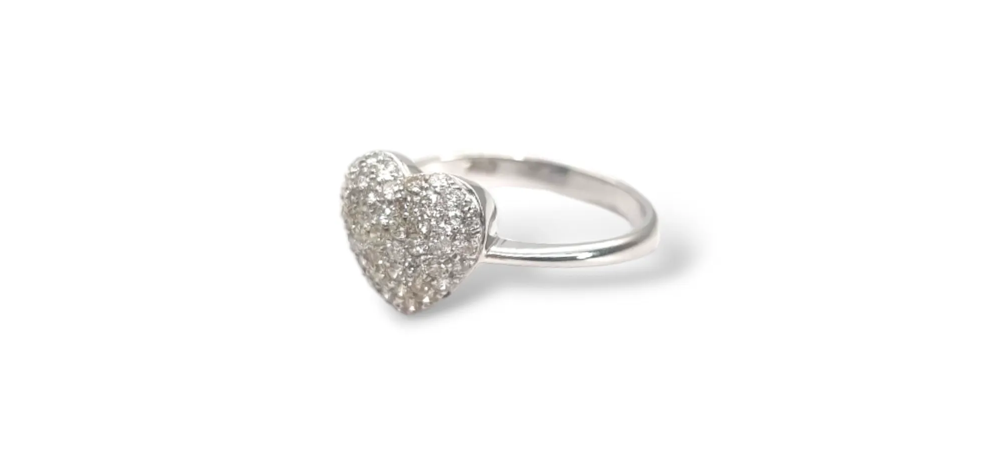 Diamond Ring in 18K White Gold 2.512g