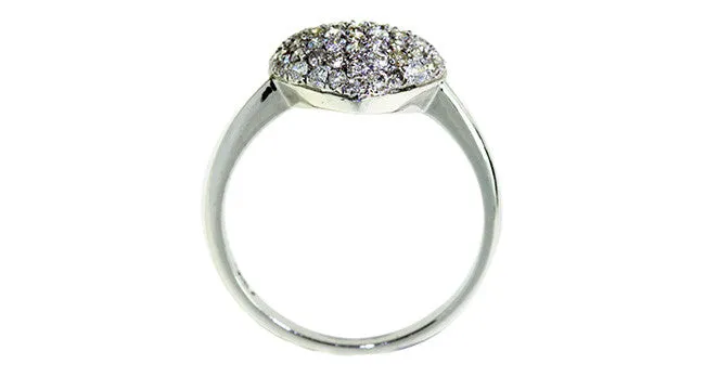 Diamond Ring in 18K White Gold 2.512g