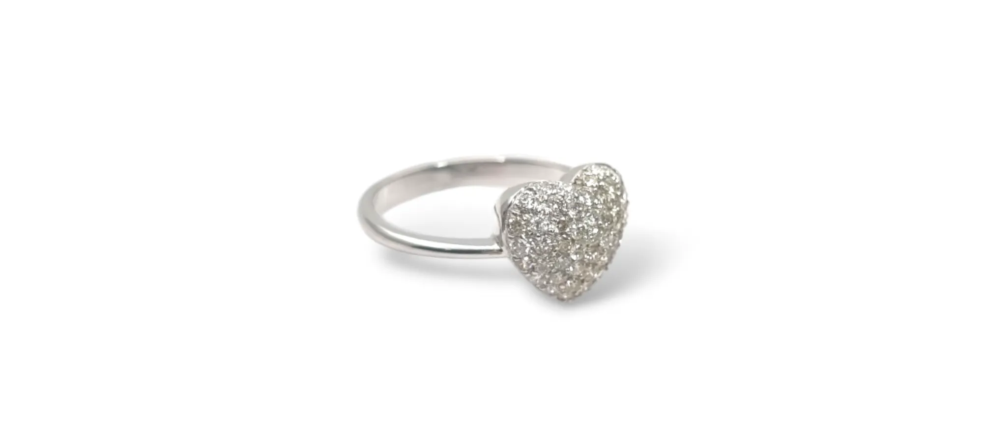 Diamond Ring in 18K White Gold 2.512g