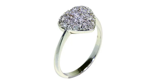 Diamond Ring in 18K White Gold 2.512g