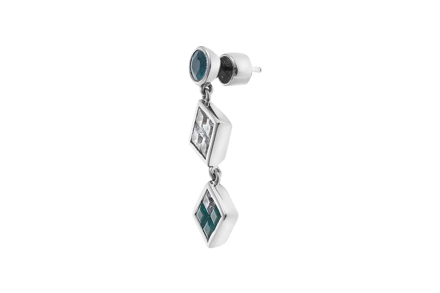 Double Dangling Rhombus Studs
