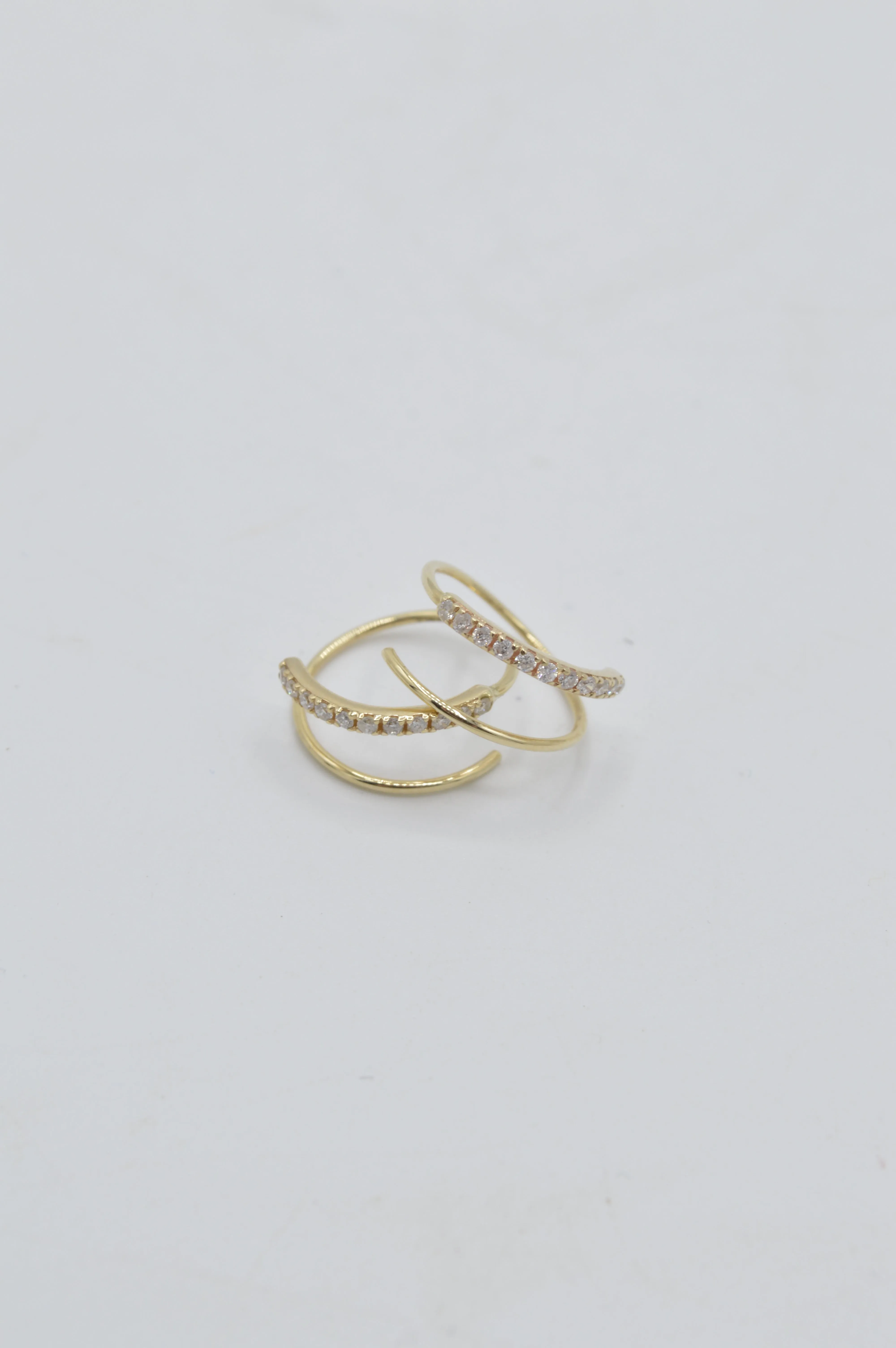Double-Hoop Threader, 14k
