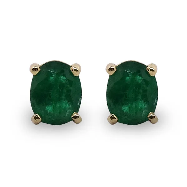 Emerald Stud Earrings