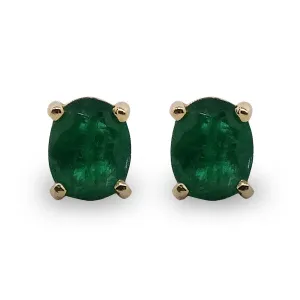Emerald Stud Earrings